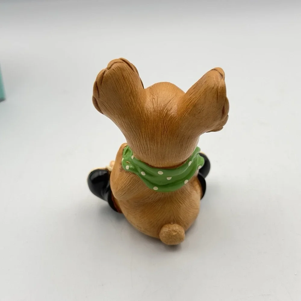Vintage Pendelfin Rabbit Figurine NIPPER Crab‎ Green Scarf England Easter Box